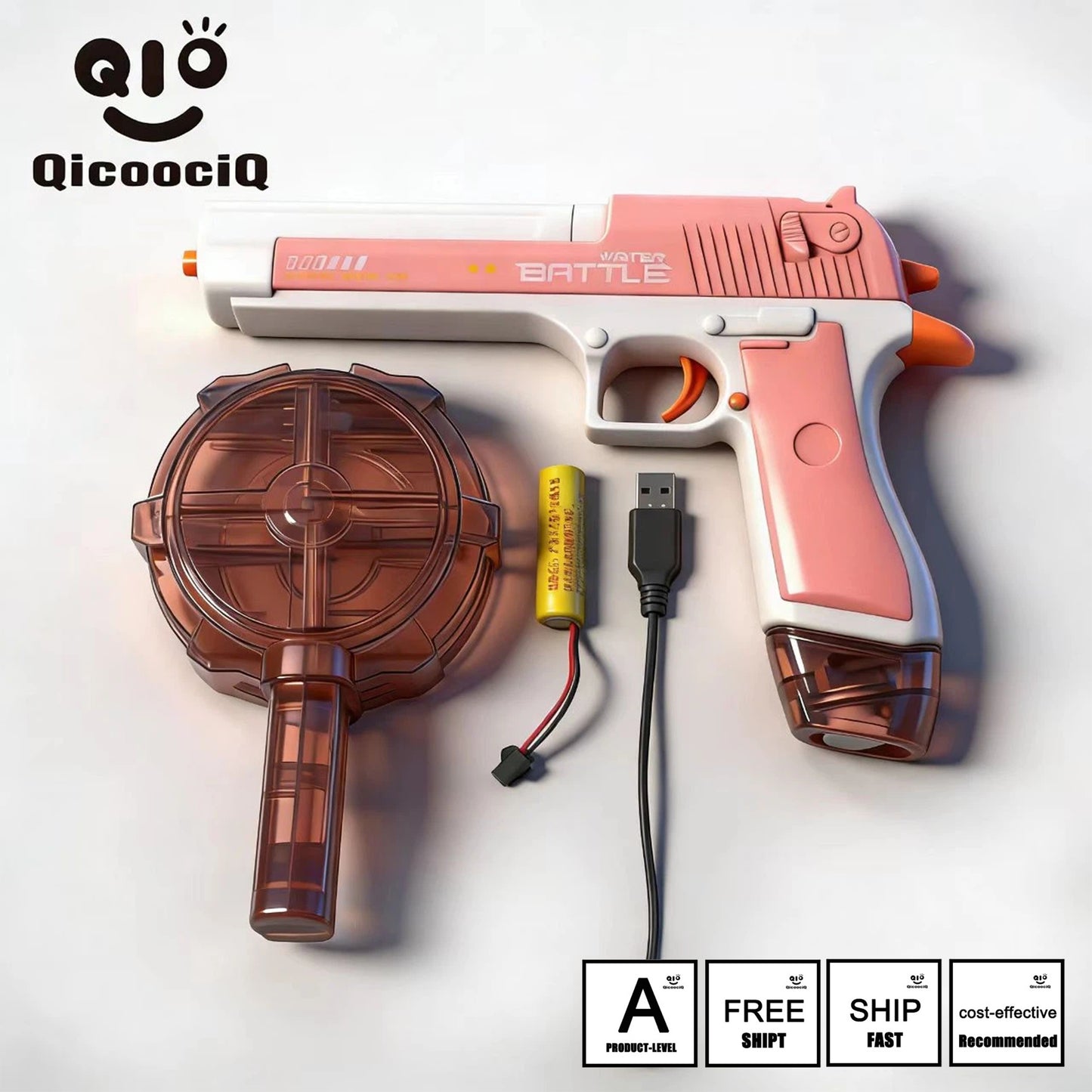 1911 Automatic Electric Water Gun , Auto Water Suction Powerful Squirt Guns Pistol for Adults Kids, Auto Water Blaster Pistol Outdoor Summer Toys for Pool Beach Party