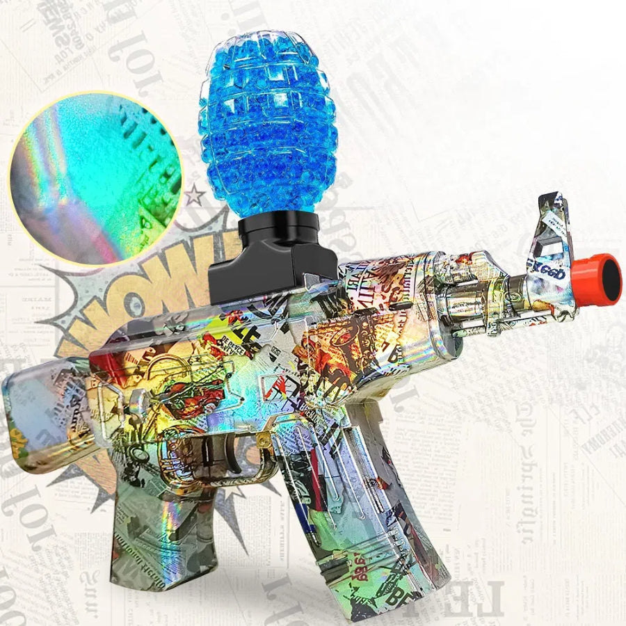 Mini Laser Design AK47 Gel Water Ball Blaster,for Out door Activities Game Party