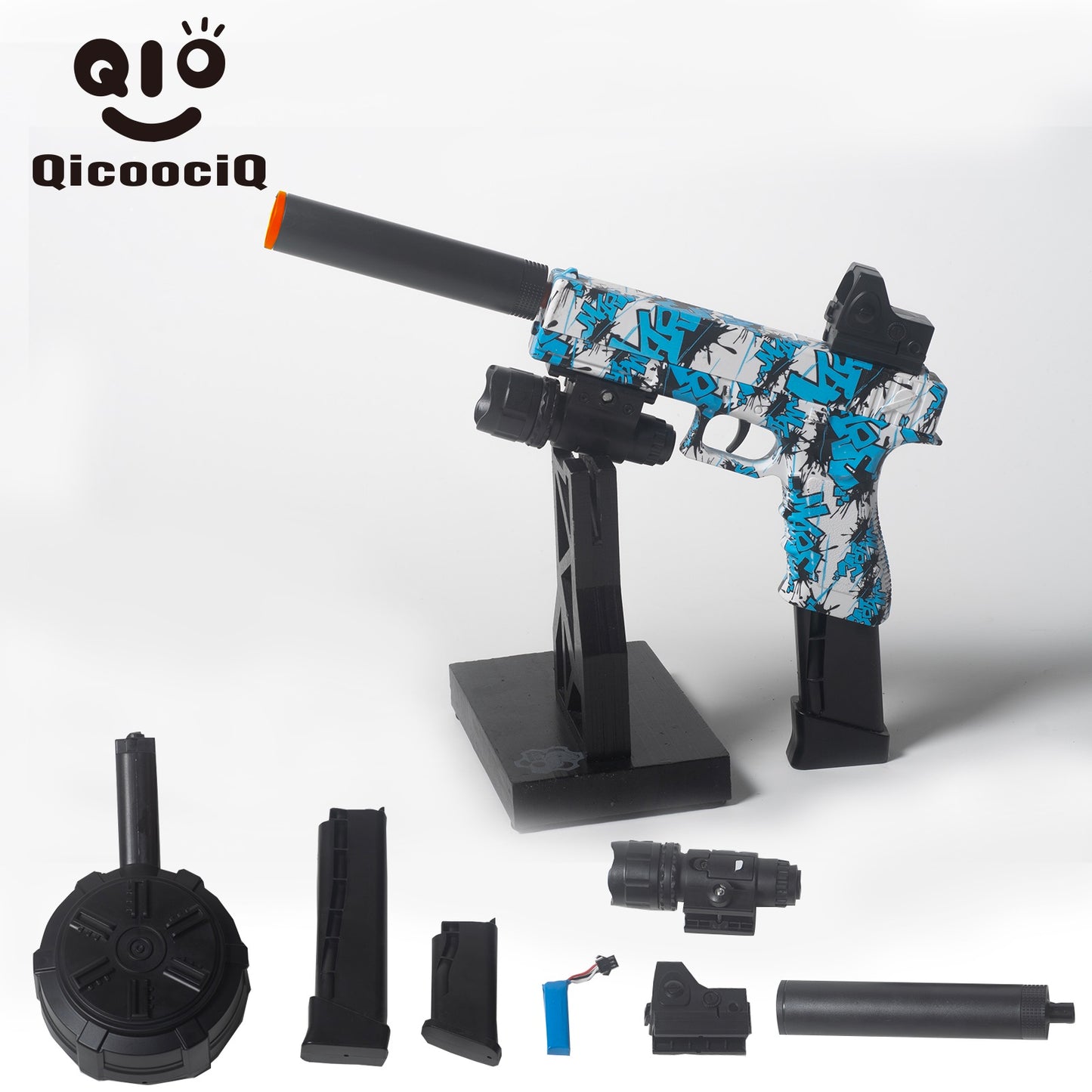 Electric Gel Ball Blaster Automatic Splatter Eco-Friendly Splat Gun for Outdoor Activities. 2MODE:Hand Movement And Electric Full Auto