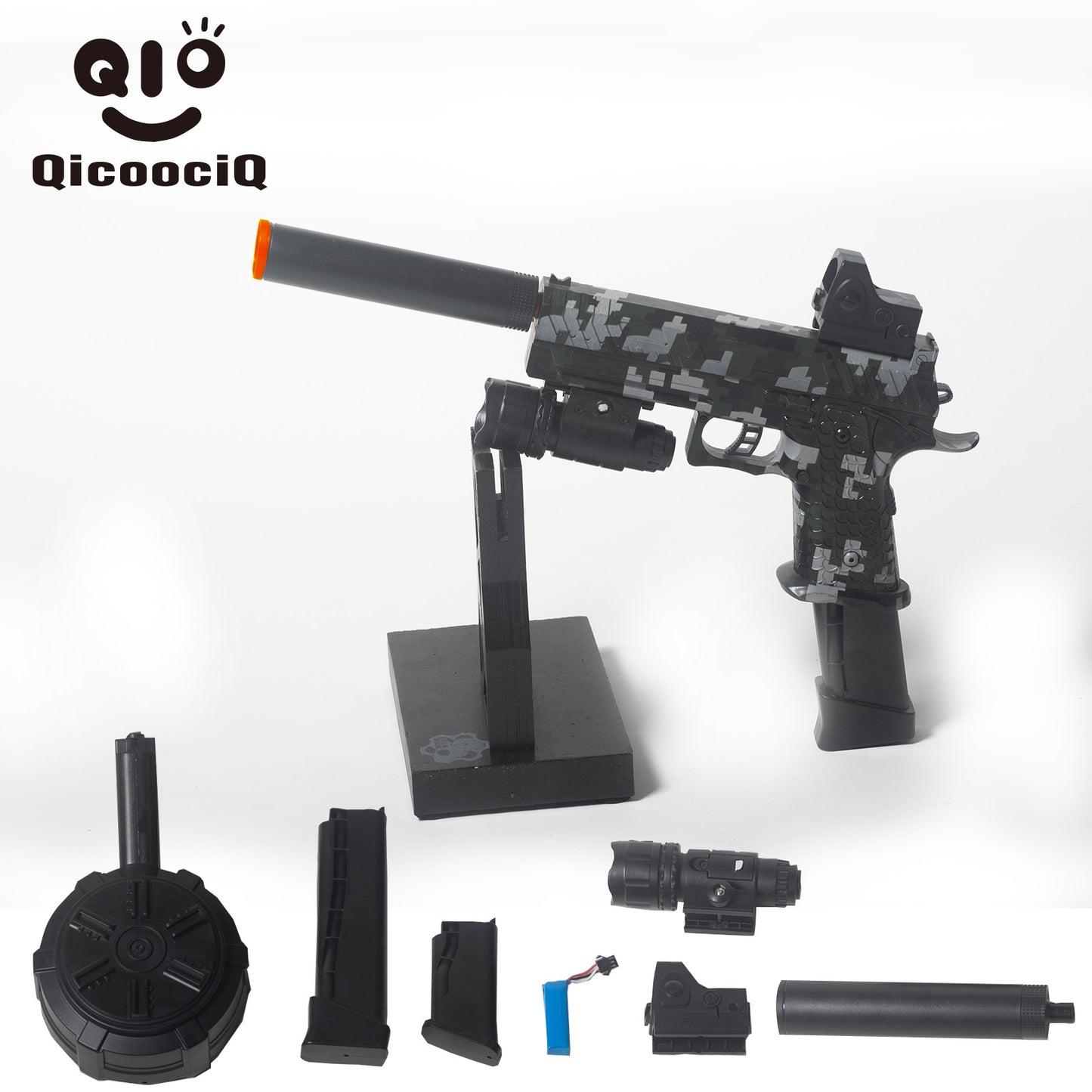 Electric Gel Ball Blaster Automatic Splatter Eco-Friendly Splat Gun for Outdoor Activities. 2MODE:Hand Movement And Electric Full Auto