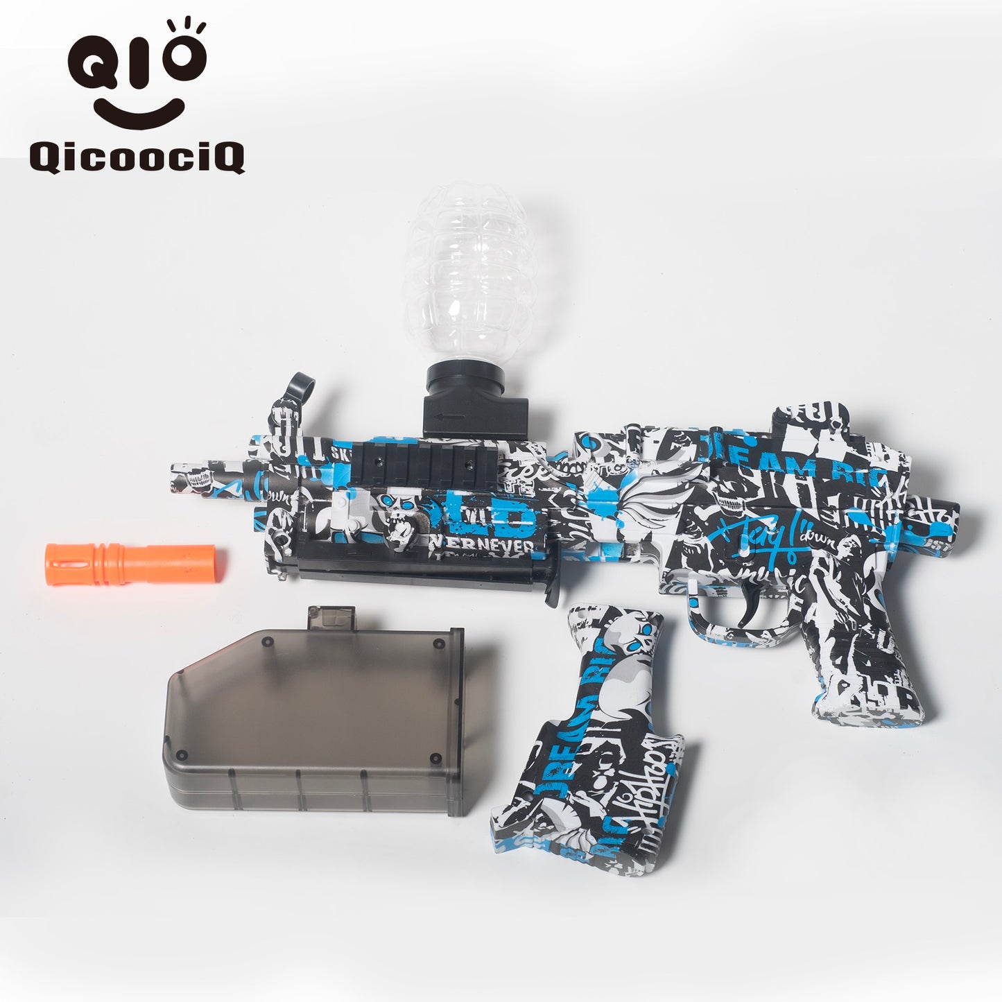 Mini M249 Gel Water Ball Blaster,for Outdoor Activities Game Party.2MODE:Hand Movement And Electric Full Auto
