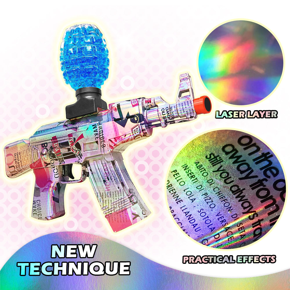 Mini Laser Design AK47 Gel Water Ball Blaster,for Out door Activities Game Party