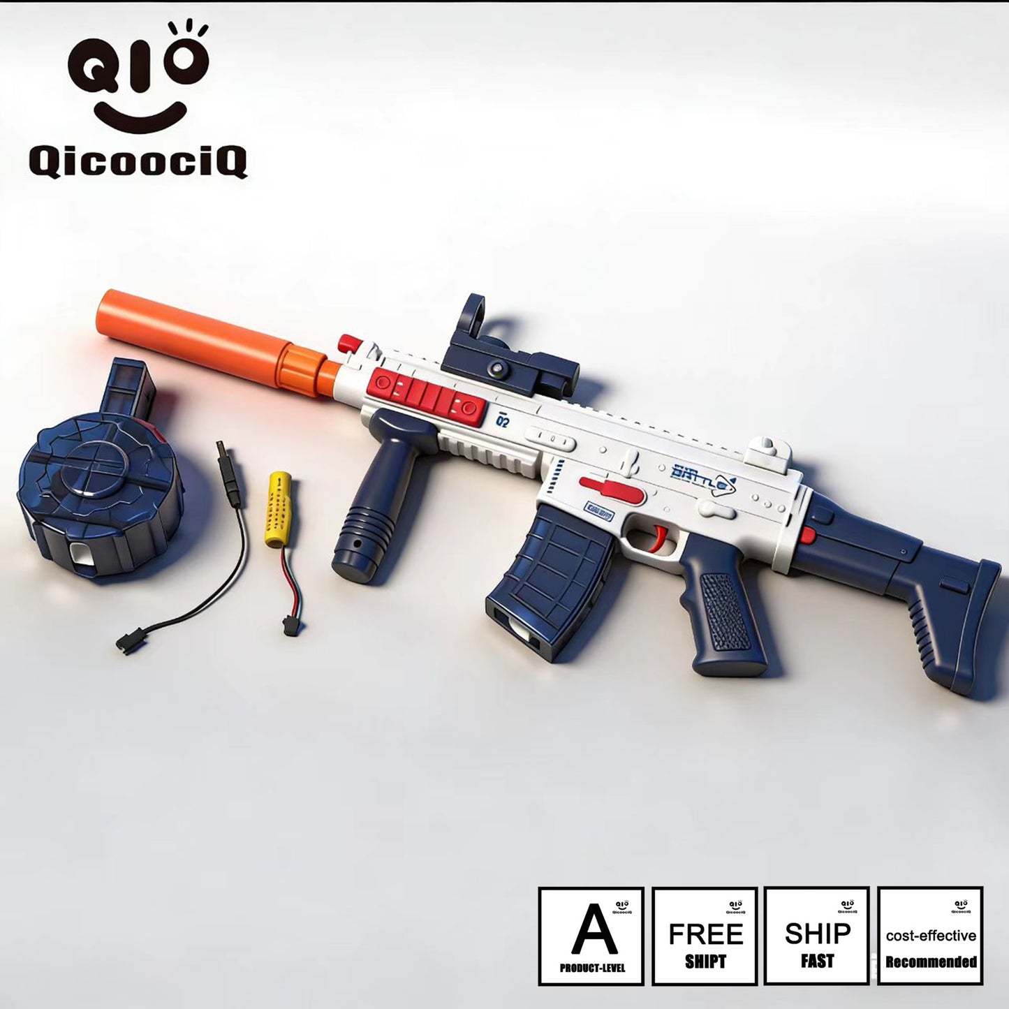 SCAR Automatic Electric Water Gun , Auto Water Suction Powerful Squirt Guns Pistol for Adults Kids, Auto Water Blaster Pistol Outdoor Summer Toys for Pool Beach Party