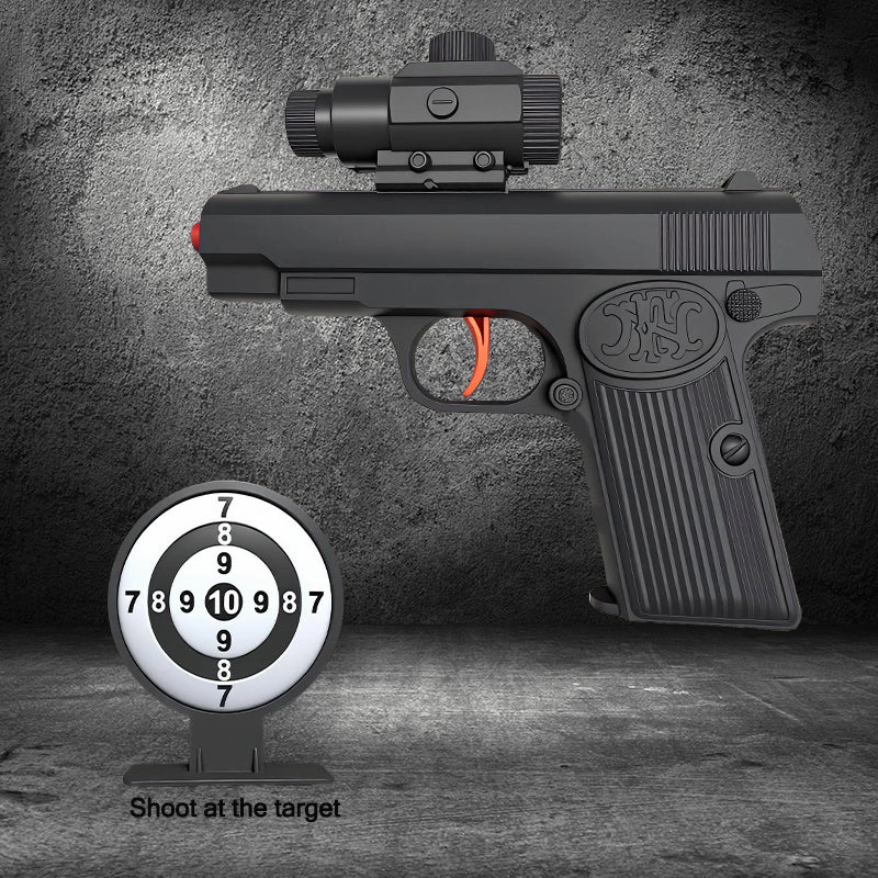 K-17 USE BB Ball or Water Ball. Toy Gun with Automatic Reloading Rebound Shell Ejecting and Soft Foam Blaster, Ideal for Shooting Games, Education Model Toys, Gift for Kids Boys Girls