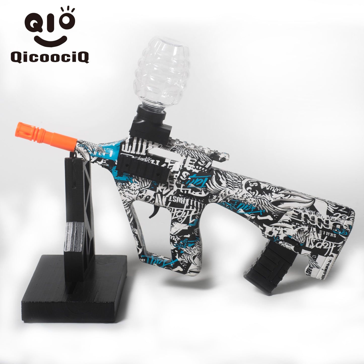 Mini AUG Gel Water Ball Blaster,for Outdoor Activities Game Party.2MODE:Hand Movement And Electric Full Auto