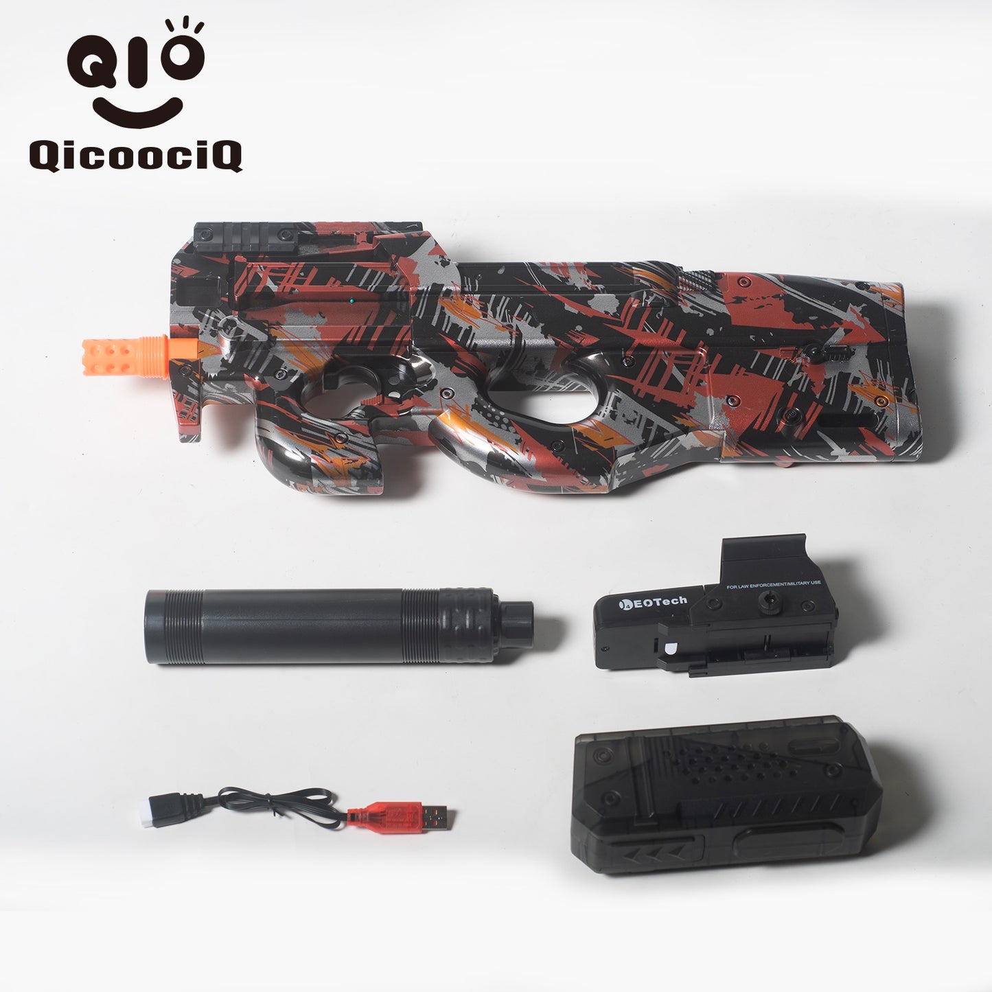 P90 Gel Water Ball Blaster,for Outdoor Activities Game Party.2MODE:Hand Movement And Electric Full Auto