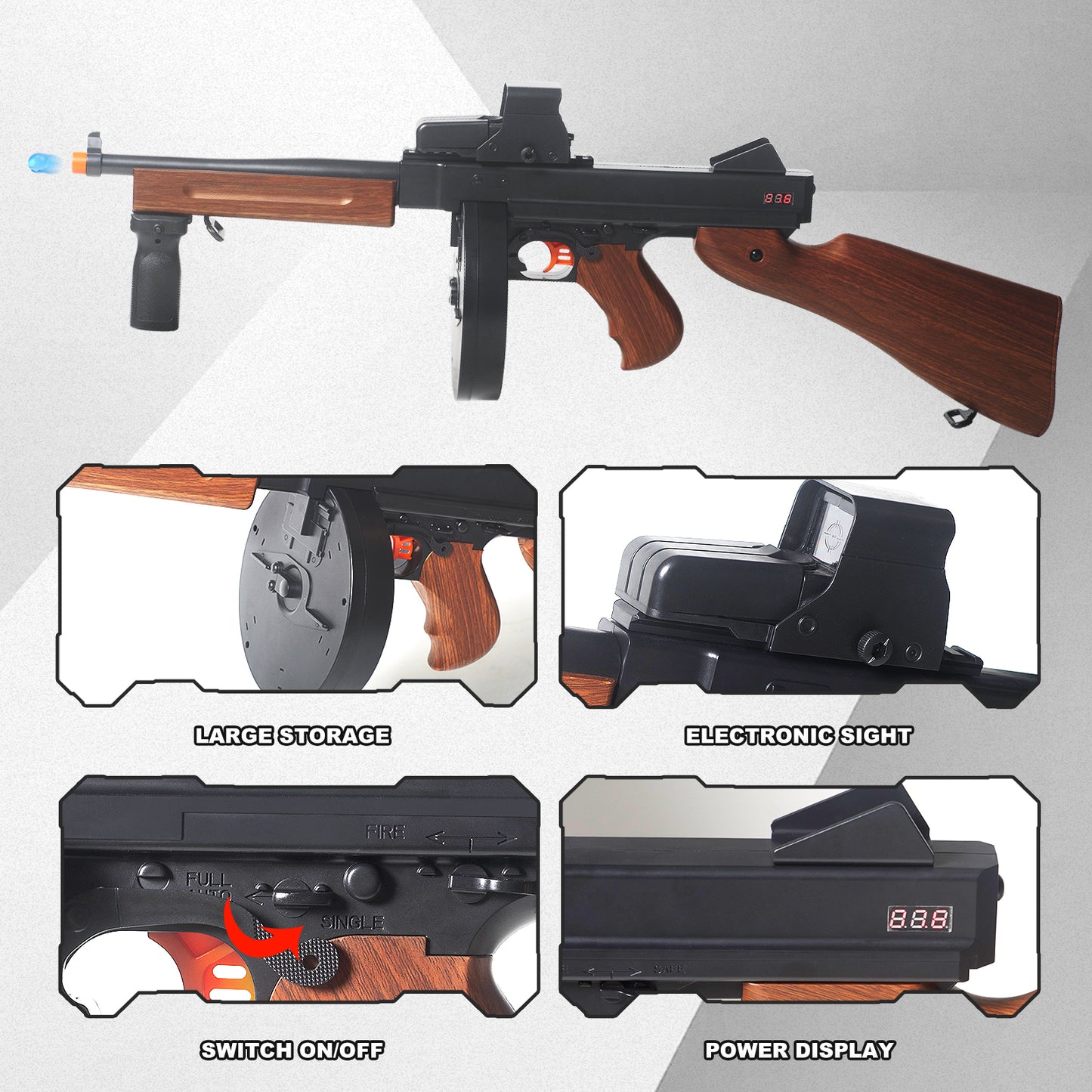 50%OFF,Free Shipping,Low Price Online. Thomson Gel Water Ball Blaster，for Outdoor Activities Game Party. Electric Full Auto