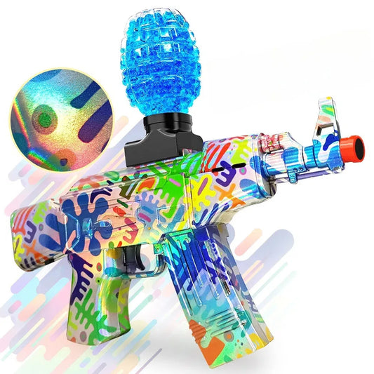 Mini Laser Design AK47 Gel Water Ball Blaster，for Out door Activities Game Party