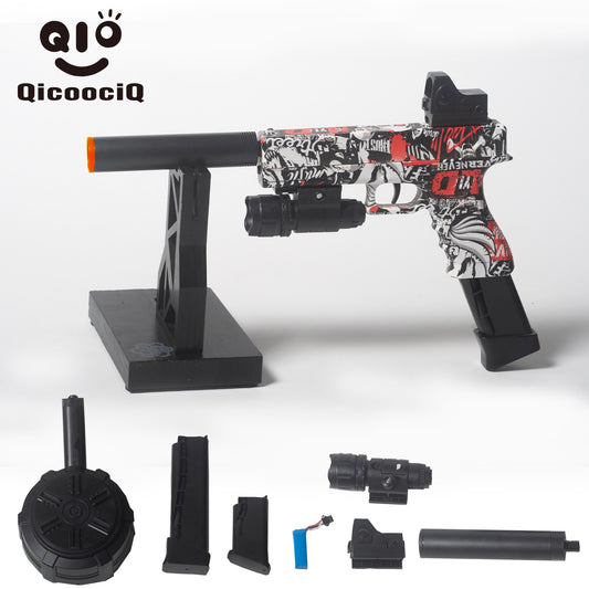 Electric Gel Ball Blaster Automatic Splatter Eco-Friendly Splat Gun for Outdoor Activities.  2MODE:Hand Movement And Electric Full Auto