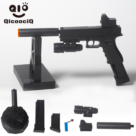 Electric Gel Ball Blaster Automatic Splatter Eco-Friendly Splat Gun for Outdoor Activities.  2MODE:Hand Movement And Electric Full Auto
