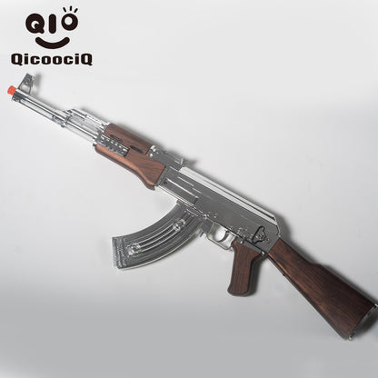 Silvery AK Gel Water Ball Blaster，for Outdoor Activities Game Party. Electric Full Auto 18+