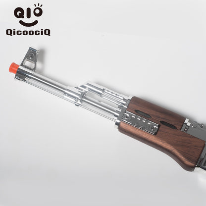 Silvery AK Gel Water Ball Blaster，for Outdoor Activities Game Party. Electric Full Auto 18+