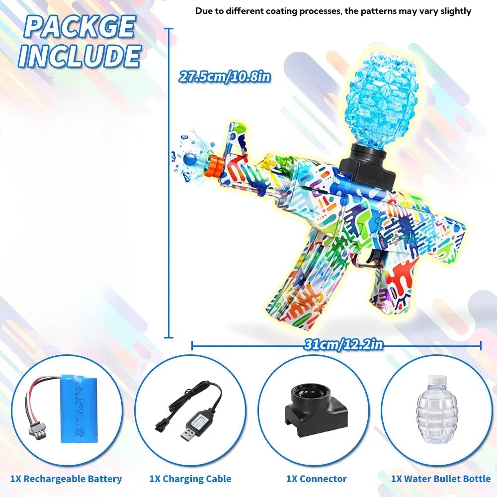 Mini Laser Design AK47 Gel Water Ball Blaster，for Out door Activities Game Party