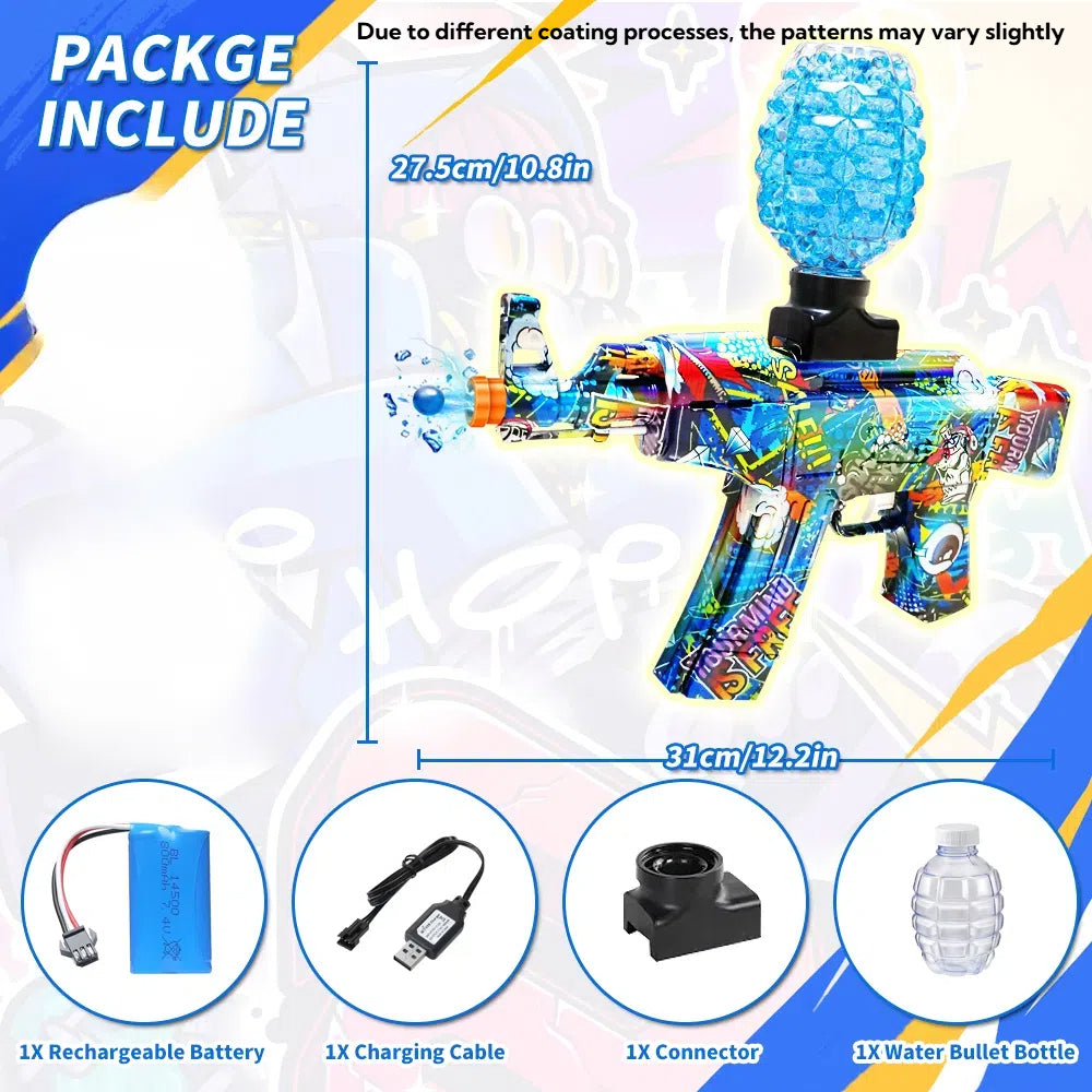 Mini Laser Design AK47 Gel Water Ball Blaster，for Out door Activities Game Party