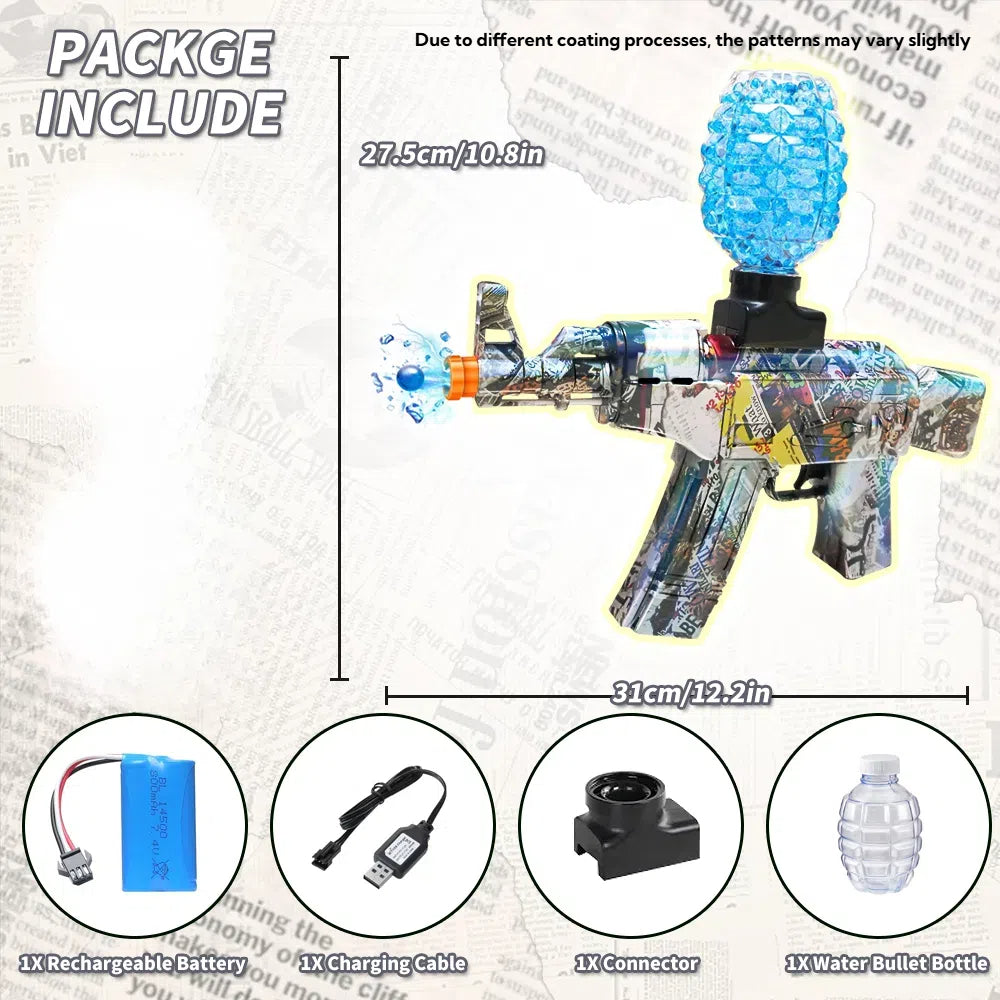 Mini Laser Design AK47 Gel Water Ball Blaster，for Out door Activities Game Party