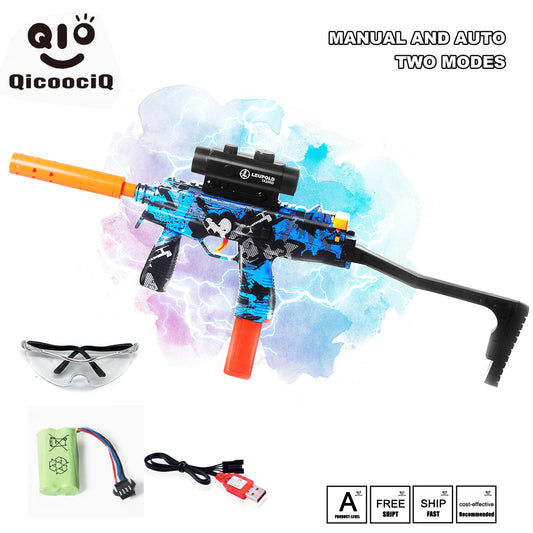 MP9 Gel Water Ball Blaster，for Outdoor Activities Game Party.2MODE:Hand Movement And Electric Full Auto