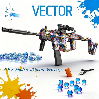 VECTOR Gel Water Ball Blaster，for Outdoor Activities Game Party.2MODE:Hand Movement And Electric Full Auto