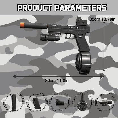 30%OFF,Free Shipping,Low Price Online.  Electric Gel Ball Blaster Automatic Splatter Eco-Friendly Splat Gun for Outdoor Activities.  2MODE:Hand Movement And Electric Full Auto