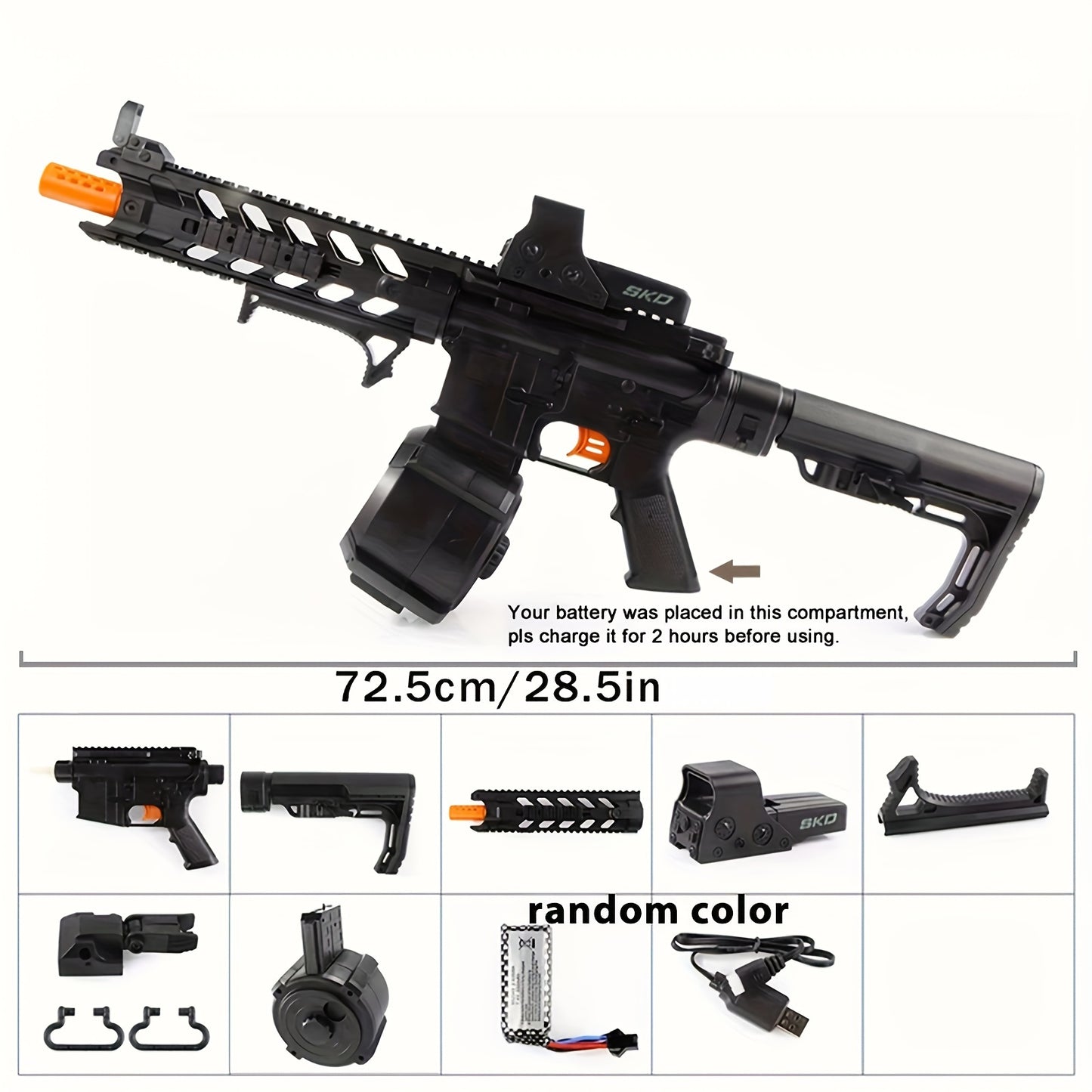 M4  Gel Water Ball Blaster，for Outdoor Activities Game Party.Electric Full Auto