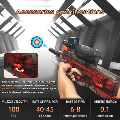 P90 Gel Water Ball Blaster，for Outdoor Activities Game Party.2MODE:Hand Movement And Electric Full Auto