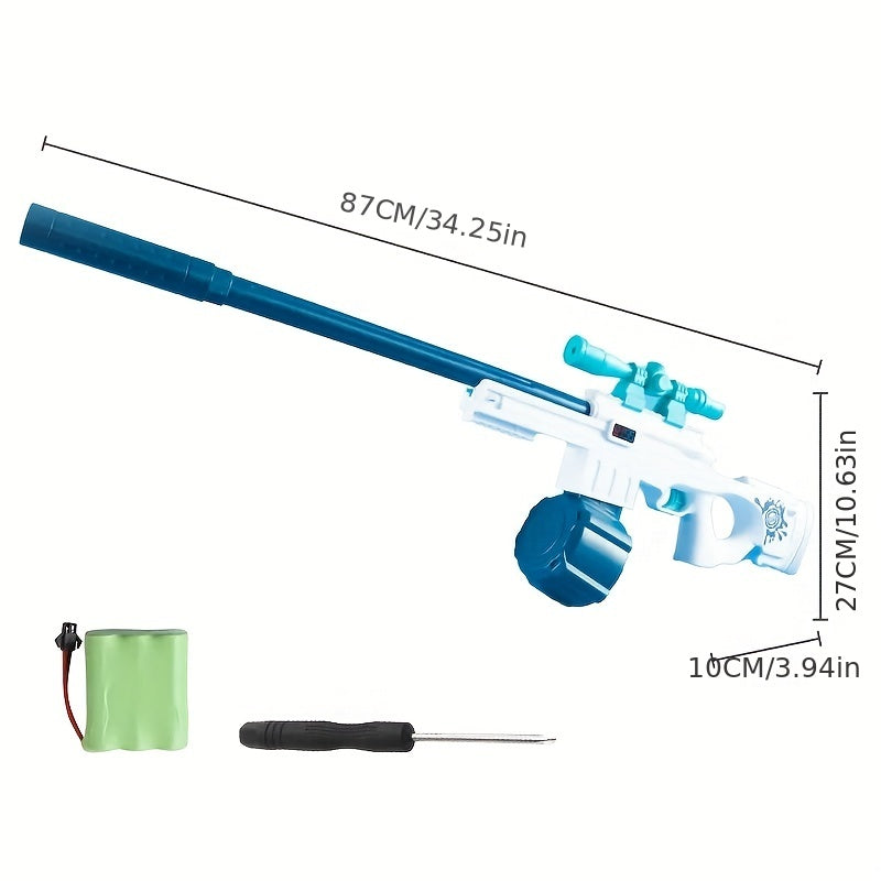 AWM Automatic Electric Water Gun , Auto Water Suction Powerful Squirt Guns Pistol for Adults Kids, Auto Water Blaster Pistol Outdoor Summer Toys for Pool Beach Party