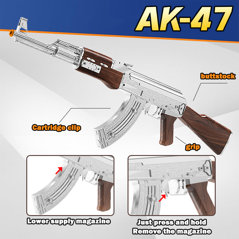 Golden AK Gel Water Ball Blaster，for Outdoor Activities Game Party. Electric Full Auto 18+