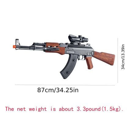 Golden AK Gel Water Ball Blaster，for Outdoor Activities Game Party. Electric Full Auto 18+