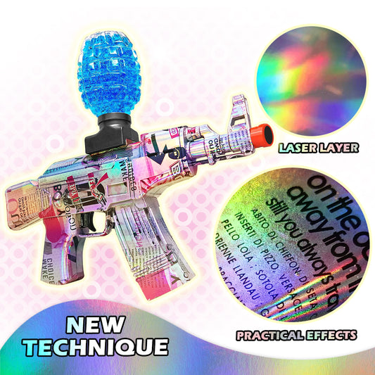 Mini Laser Design AK47 Gel Water Ball Blaster，for Out door Activities Game Party