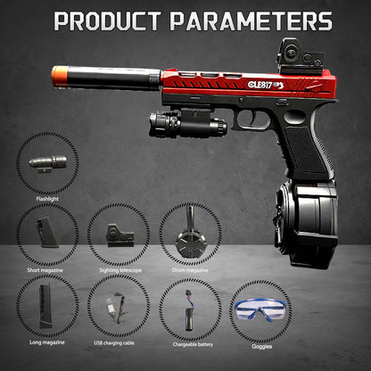 30%OFF,Free Shipping,Low Price Online.  Electric Gel Ball Blaster Automatic Splatter Eco-Friendly Splat Gun for Outdoor Activities.  2MODE:Hand Movement And Electric Full Auto