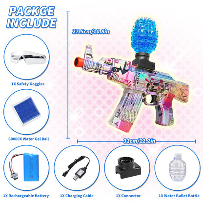Mini Laser Design AK47 Gel Water Ball Blaster，for Out door Activities Game Party