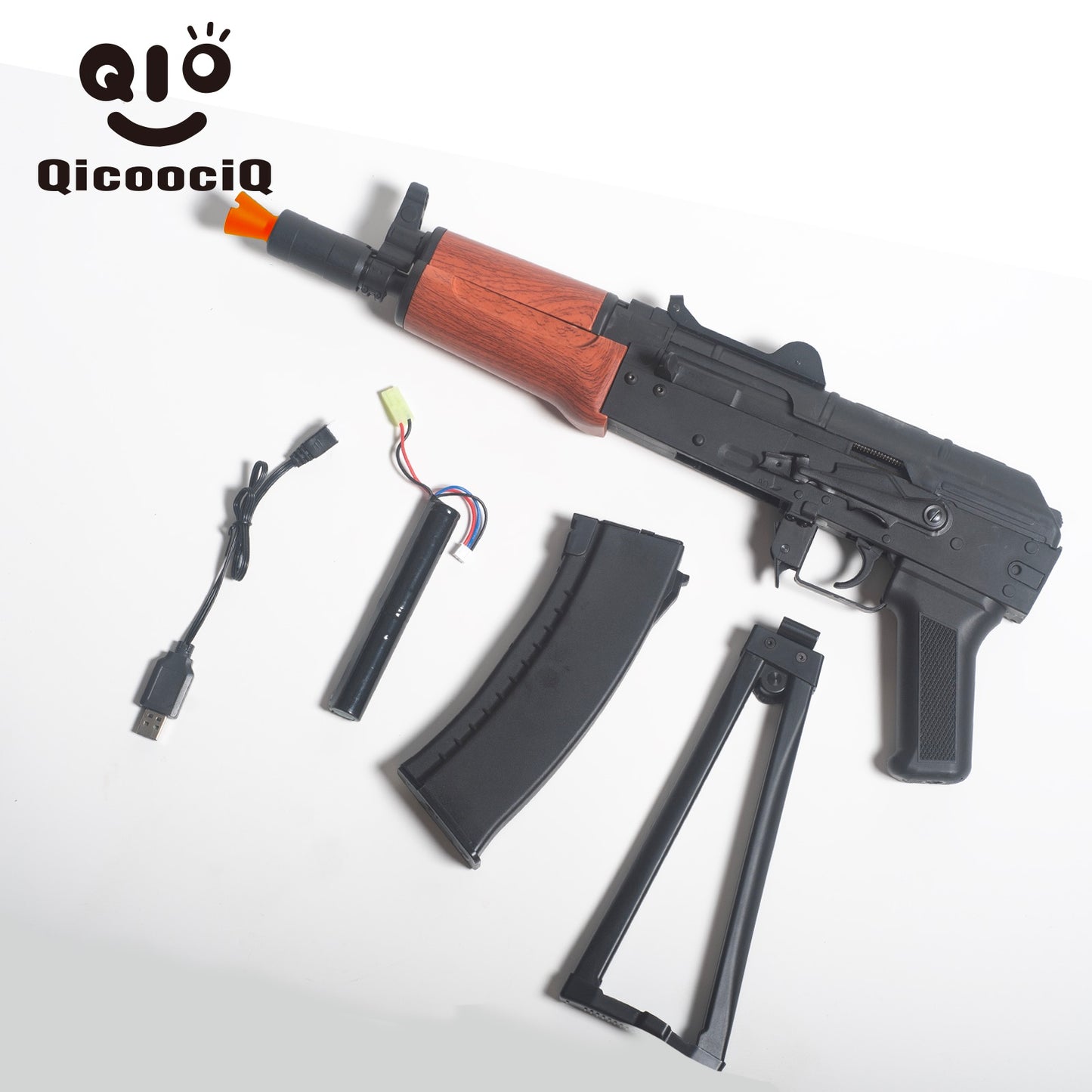 AK-74U Gel Water Ball Blaster，for Outdoor Activities Game Party.2MODE:One shot And Electric Full Auto 18+