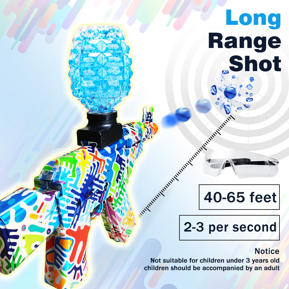 Mini Laser Design AK47 Gel Water Ball Blaster，for Out door Activities Game Party