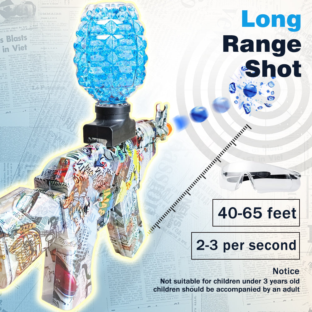 Mini Laser Design AK47 Gel Water Ball Blaster，for Out door Activities Game Party
