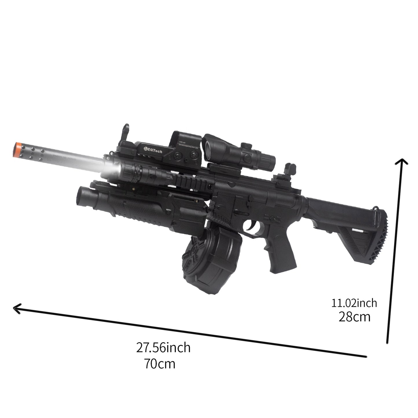 416 Modified High-end Trim Automatic Electric Gel Ball Blaster with 10 Pcs Accessories – Extended 60+ Foot Range