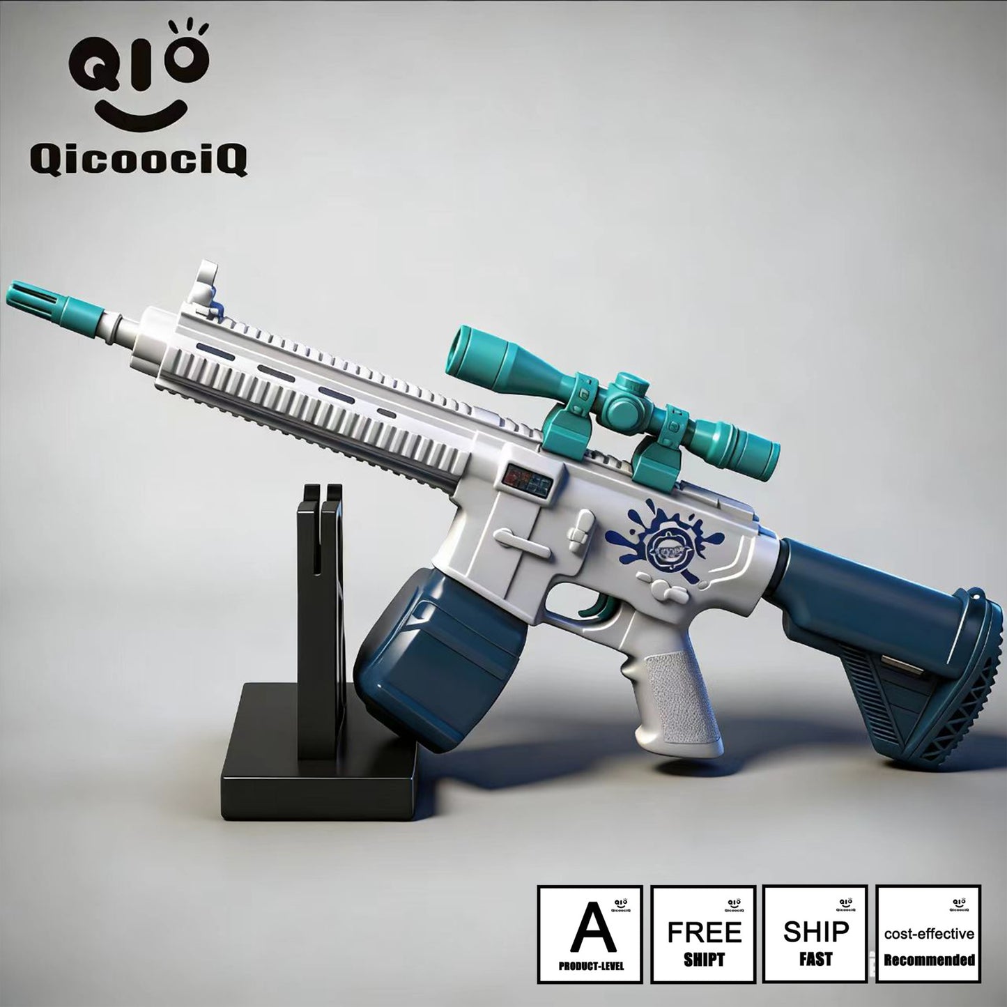 416 Automatic Electric Water Gun , Auto Water Suction Powerful Squirt Guns Pistol for Adults Kids, Auto Water Blaster Pistol Outdoor Summer Toys for Pool Beach Party