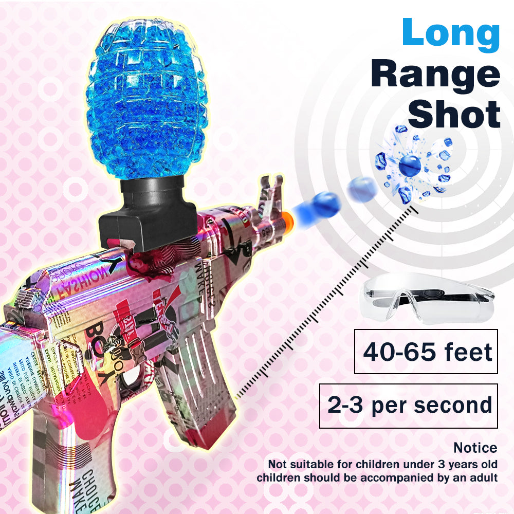 Mini Laser Design AK47 Gel Water Ball Blaster，for Out door Activities Game Party