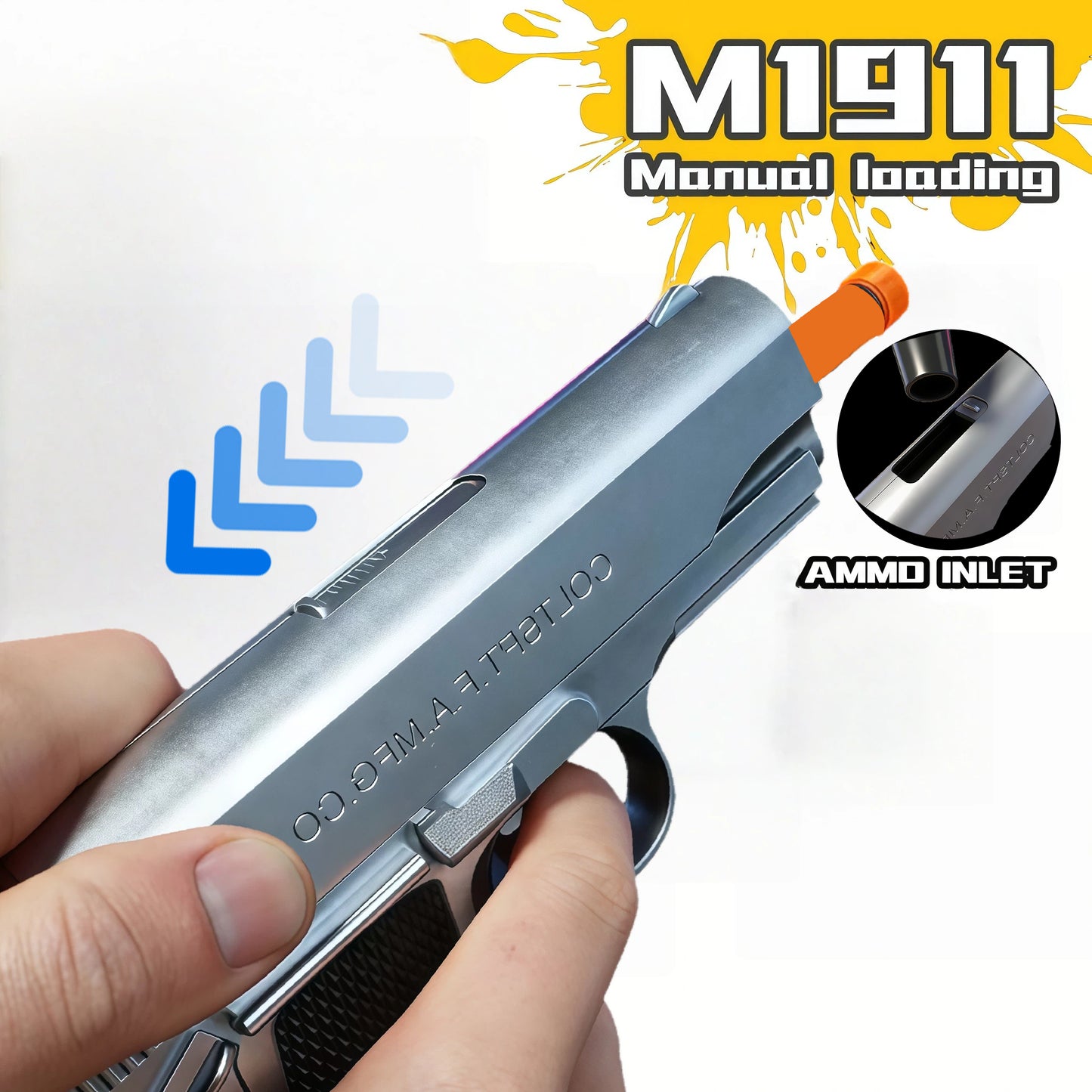 50%OFF,Free Shipping,Low Price Online. 1911 Gel Water Ball Blaster，for Outdoor Activities Game Party,Boys And Girls Gift.
