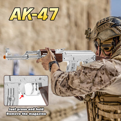 Golden AK Gel Water Ball Blaster，for Outdoor Activities Game Party. Electric Full Auto 18+