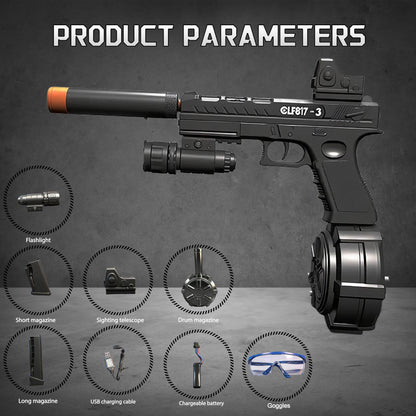 30%OFF,Free Shipping,Low Price Online.  Electric Gel Ball Blaster Automatic Splatter Eco-Friendly Splat Gun for Outdoor Activities.  2MODE:Hand Movement And Electric Full Auto