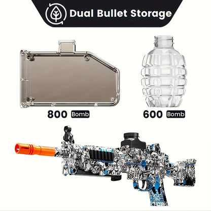 Mini M249  Gel Water Ball Blaster，for Outdoor Activities Game Party.2MODE:Hand Movement And Electric Full Auto