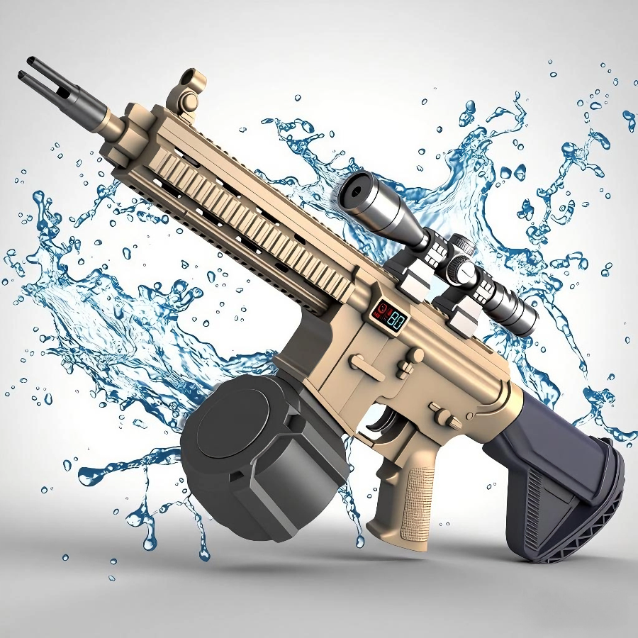 416  Automatic Electric Water Gun , Auto Water Suction Powerful Squirt Guns Pistol for Adults Kids, Auto Water Blaster Pistol Outdoor Summer Toys for Pool Beach Party