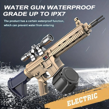 416  Automatic Electric Water Gun , Auto Water Suction Powerful Squirt Guns Pistol for Adults Kids, Auto Water Blaster Pistol Outdoor Summer Toys for Pool Beach Party