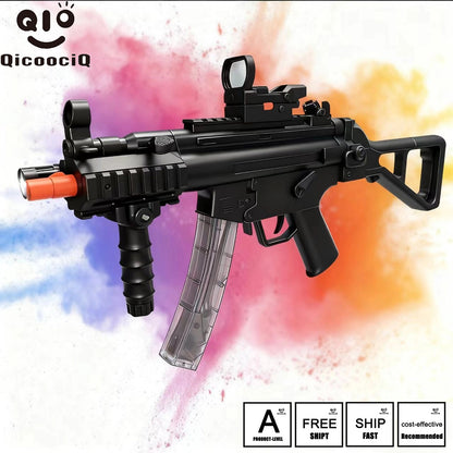 MP5K Gel Water Ball Blaster，for Outdoor Activities Game Party.2MODE:Hand Movement And Electric Full Auto