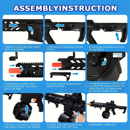 M4  Gel Water Ball Blaster，for Outdoor Activities Game Party.Electric Full Auto