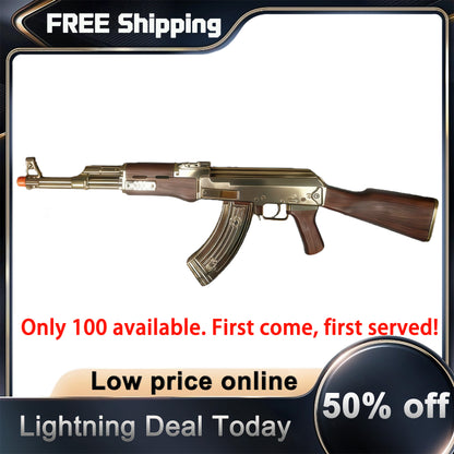 50%OFF,Free Shipping,Low Price Online. Golden AK AKM AK12 Gel Water Ball Blaster，for Outdoor Activities Game Party. Electric Full Auto 18+