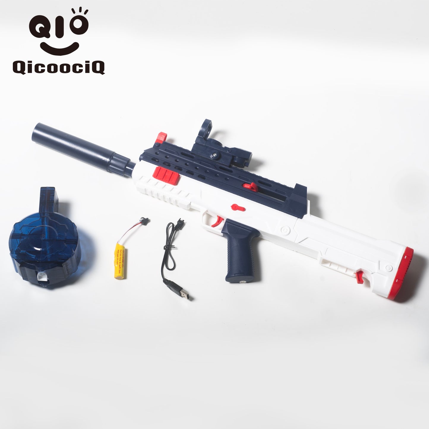 QBZ Automatic Electric Water Gun , Auto Water Suction Powerful Squirt Guns Pistol for Adults Kids, Auto Water Blaster Pistol Outdoor Summer Toys for Pool Beach Party