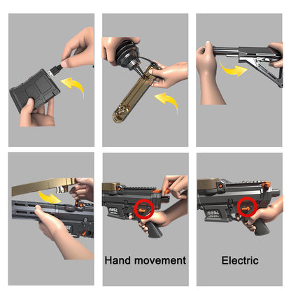 AR57  Gel Water Ball Blaster，for Outdoor Activities Game Party.2MODE:Hand Movement And Electric Full Auto