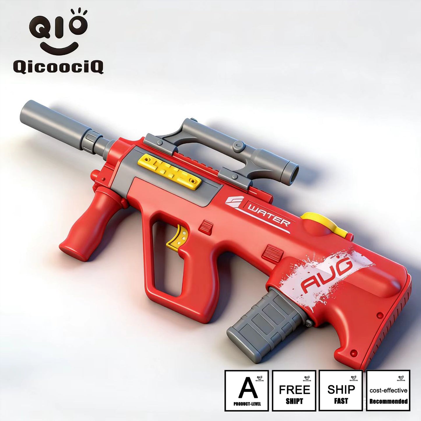 AUG Automatic Electric Water Gun , Auto Water Suction Powerful Squirt Guns Pistol for Adults Kids, Auto Water Blaster Pistol Outdoor Summer Toys for Pool Beach Party