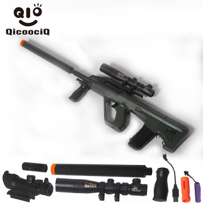 AUG Gel Water Ball Blaster，for Outdoor Activities Game Party.2MODE:Hand Movement And Electric Full Auto