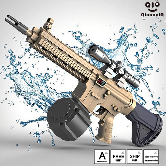 416  Automatic Electric Water Gun , Auto Water Suction Powerful Squirt Guns Pistol for Adults Kids, Auto Water Blaster Pistol Outdoor Summer Toys for Pool Beach Party